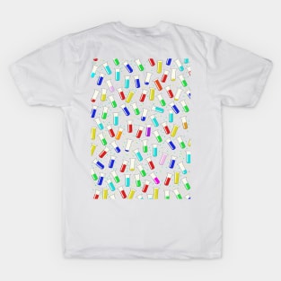 Science Test Tubes pattern T-Shirt